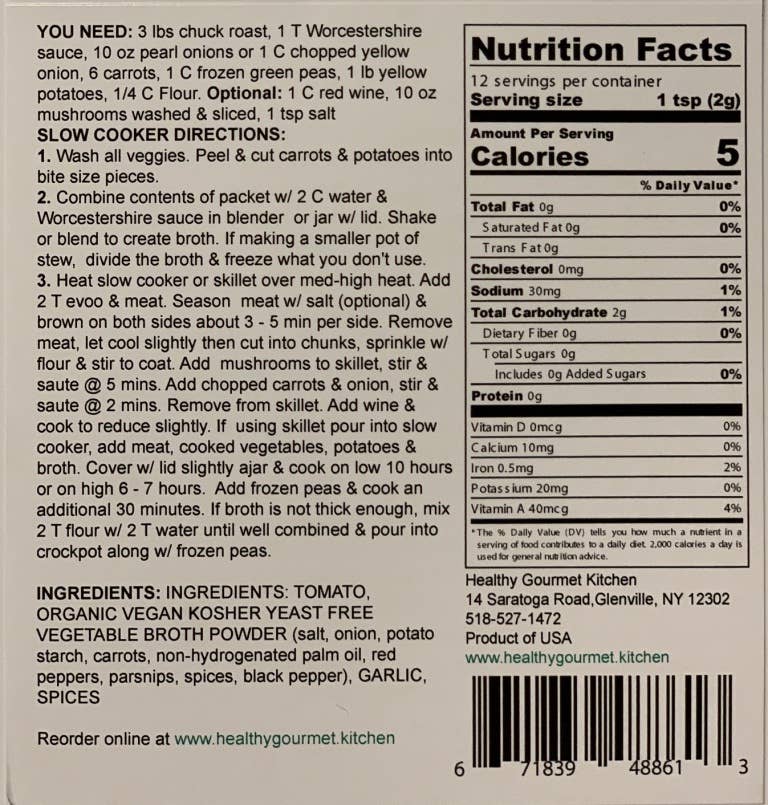 Beef Stew seasoning mix