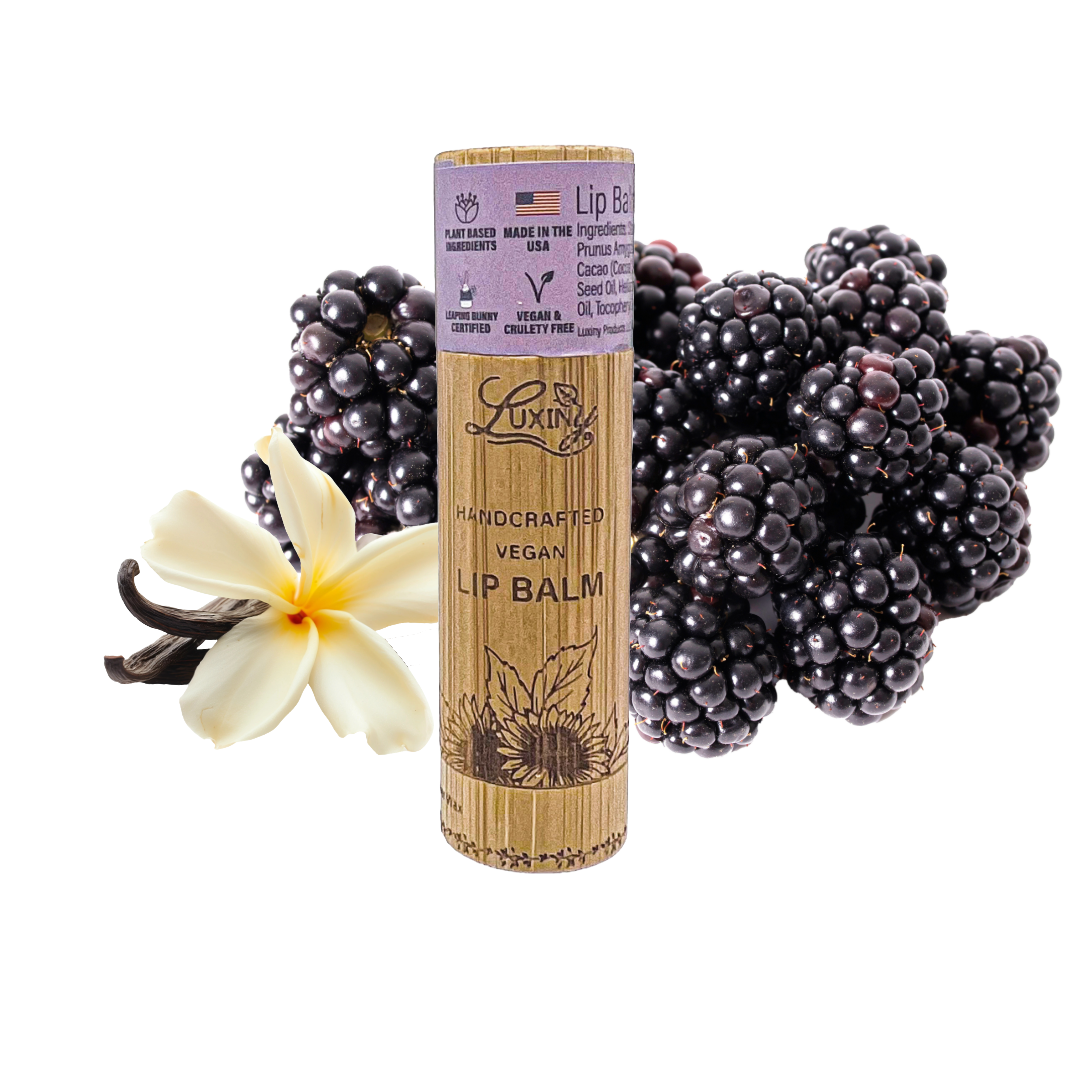 Black Raspberry Vanilla Vegan Lip Balm – Bamboo Tube