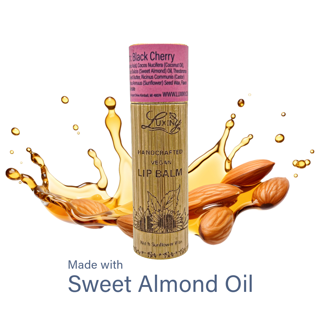 Black Cherry Vegan Lip Balm – Sustainable Bamboo Tube