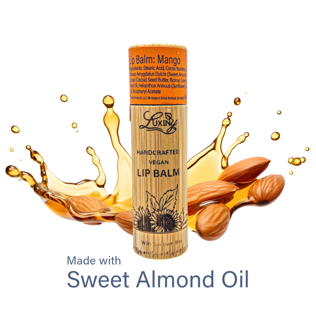 Mango Vegan Lip Balm – Sustainable Bamboo Twist-Up Tube